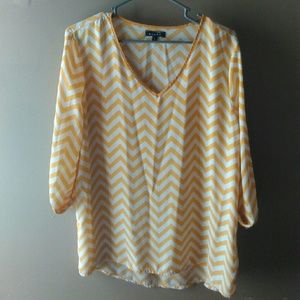 Mustard Boutique Chevron Blouse/Tunic