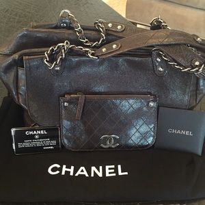 Chanel Brown Leather Shoulder Bag