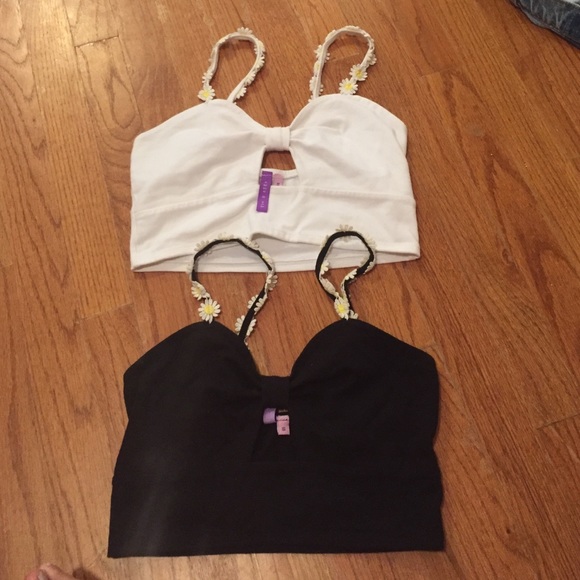 Two LF Emma and Sam crop tops with daisy straps!