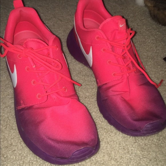 Pink and Purple Nike Roshe