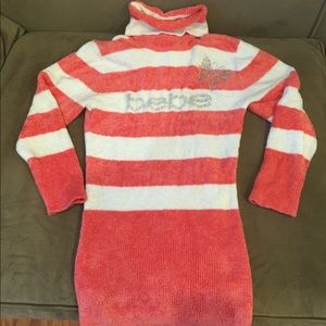 Bebe striped turtle neck. Size small.