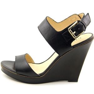 Guess black wedge sandals