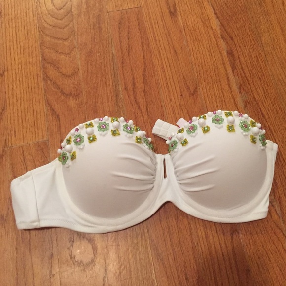 Victoria's Secret bandeau top with gems