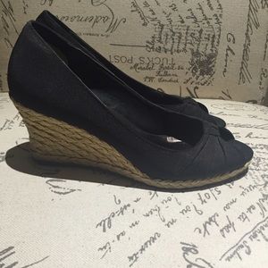 Black espadrilles size 9