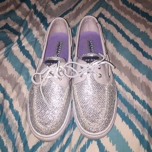Grey Sparkle Sperrys