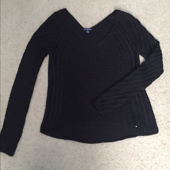 Black American Eagle Sweater