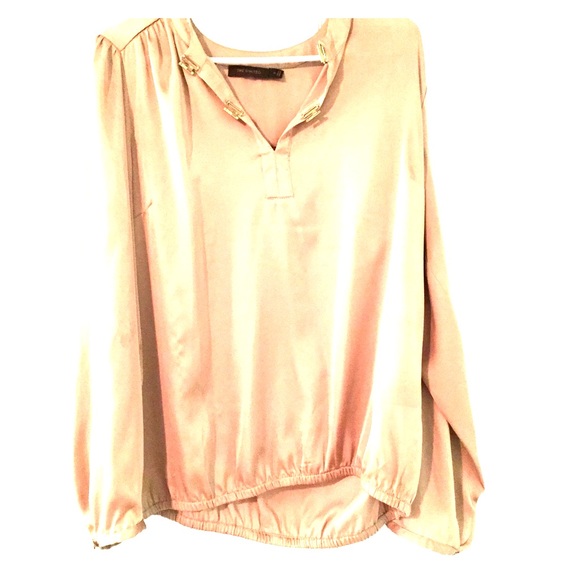 Gold long sleeve blouse