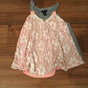 Rue 21 dressy tank (modeled on last picture!)