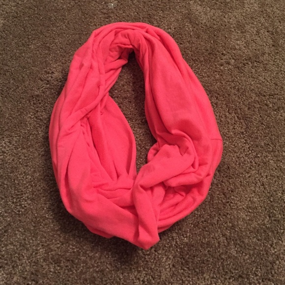 Pink infinity scarf