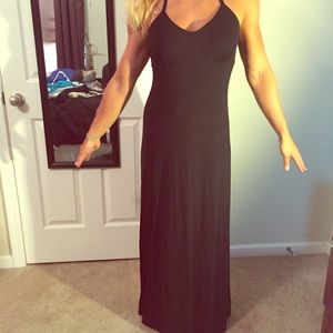 Long back maxi dress