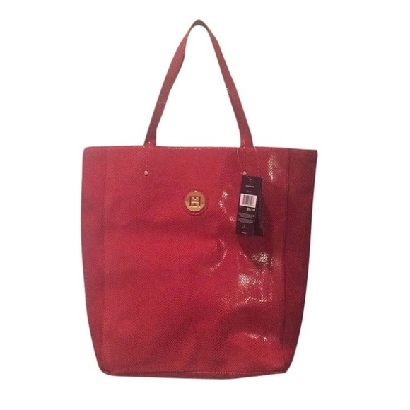 Tommy Hilfiger Red Patent Tote