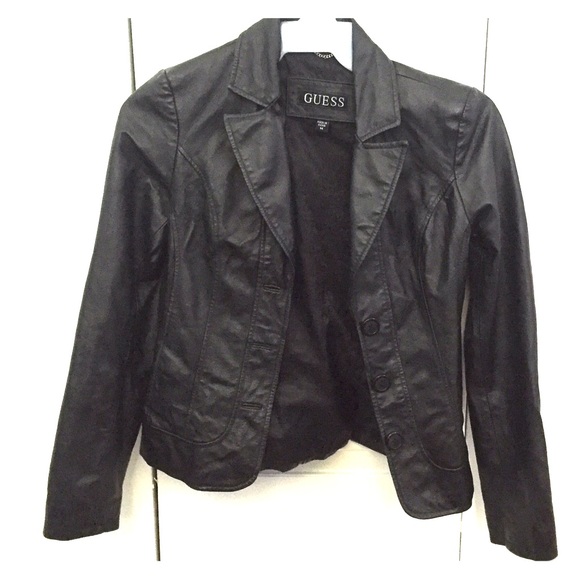 🌹GUESS🌹Leather Jacket🌹 - Picture 1 of 2