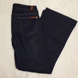 7 for all mankind jeans. Dark dojo. 27x27.