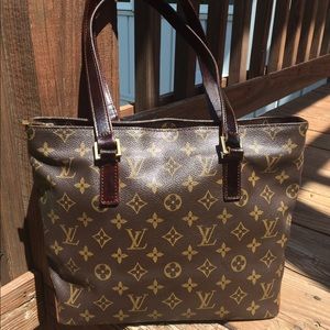 🚫SOLD🚫Dyed Louis Vuitton Cabas Mezzo