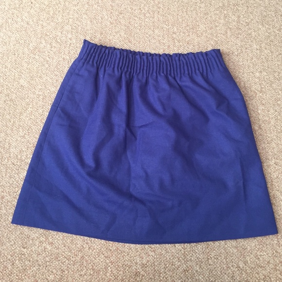 Jcrew blue wool skirt - Size 6