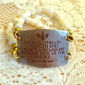 Lenny and Eva large sentiment bracelet
