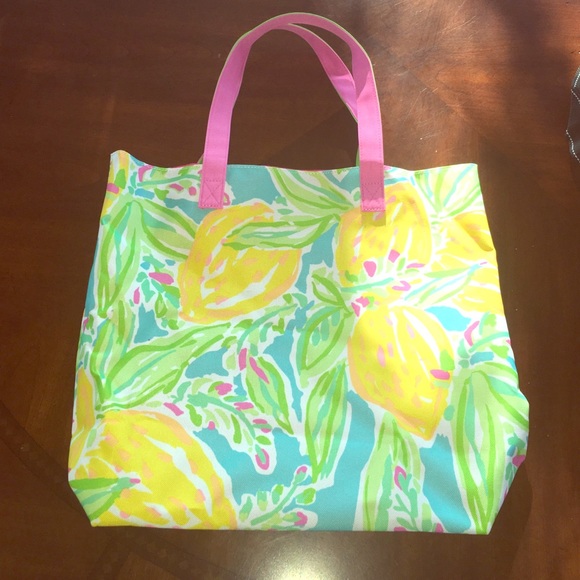 Lilly Pulitizer Lemon Print Bag