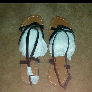 BRAND NEW BLACK LOFT SANDALS size 8.5