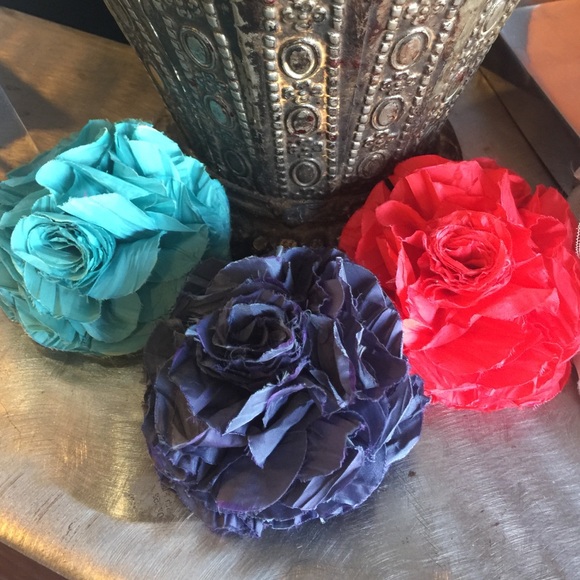 hair silk flower