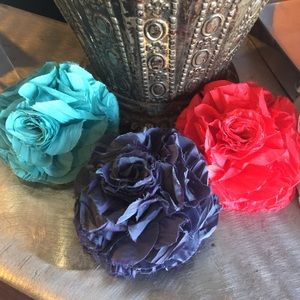 hair silk flower