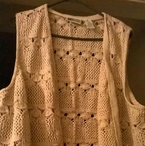Cream crochet top