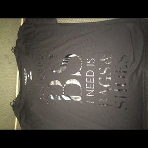Black short sleeve shirt
