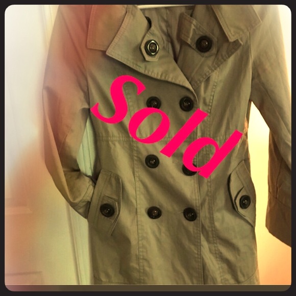Khaki trench jacket