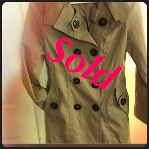 Khaki trench jacket