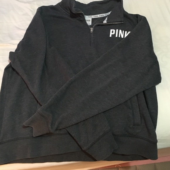 PINK half zip sweater