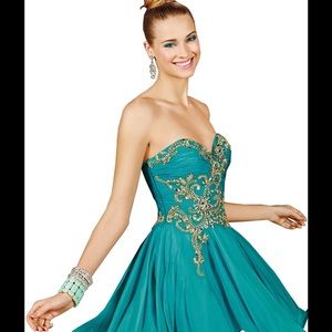 Short flirty cocktail dress