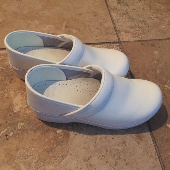 White Dansko Clogs