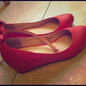 Adorable Red Modcloth Wedges