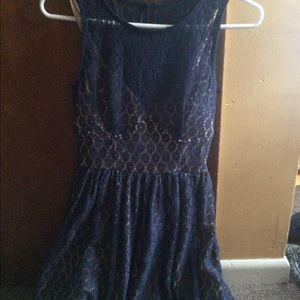 Navy blue lace dress