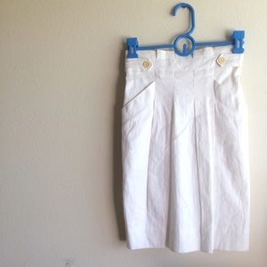 BCBG Max Azria white skirt
