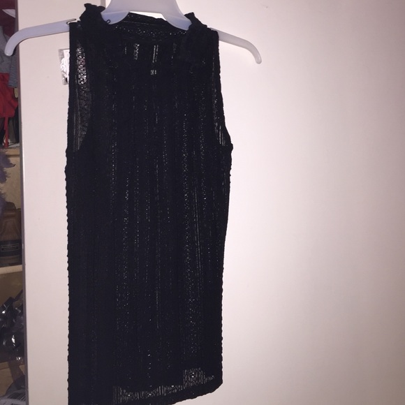 The Limited, Black Crochet top size M