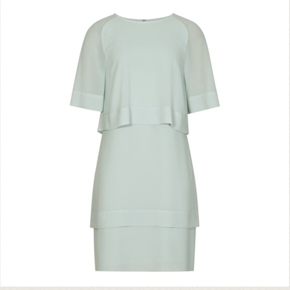 ❌❌SOLD❌❌Reiss "Corso" ice green layered dress - Picture 2 of 4