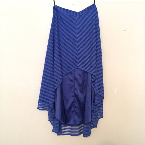 High waisted high low