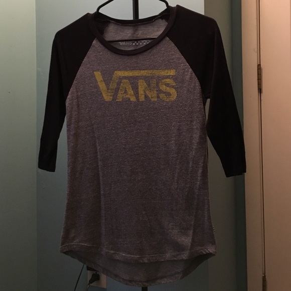VANS logo women's baseball tee