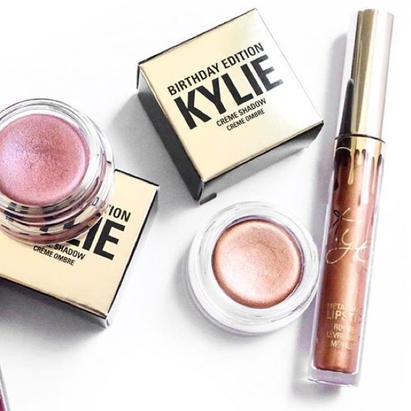 Kylie cream shadows and poppin gloss