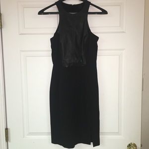 NWT. H&M high neck faux leather dress