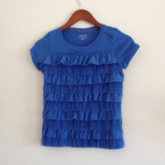 Girls ruffle tee