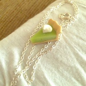 Key lime pie necklace 🍰