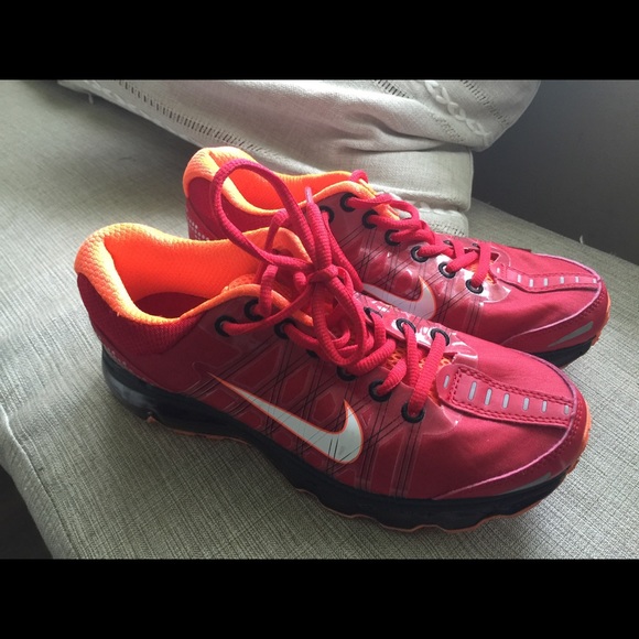 Red black and orange air max