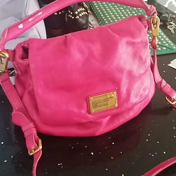 SOLD MArc Jacobs Classic Natasha Hot Pink Cross Body Ba