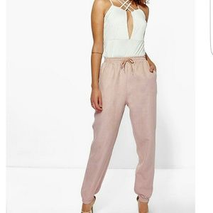 Willow suedette pocket side luxe jogger