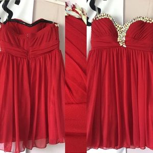 Red homecoming dress