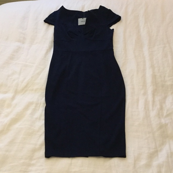 ASOS bodycon navy dress