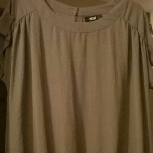 Elegant shortsleeve olive green top