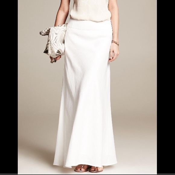 Banana republic linen maxi skirt