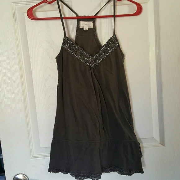 Abercrombie tank top with stones and sequins